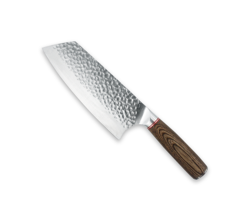 Hoja de acero de Damasco HS4030 + mango de madera, juego de 11 piezas