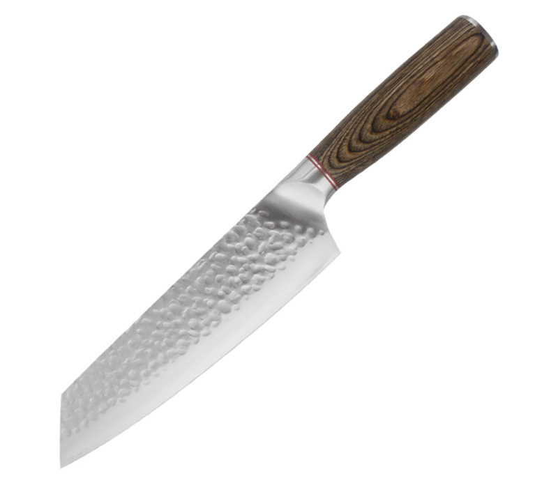 Hoja de acero de Damasco HS4030 + mango de madera, juego de 11 piezas