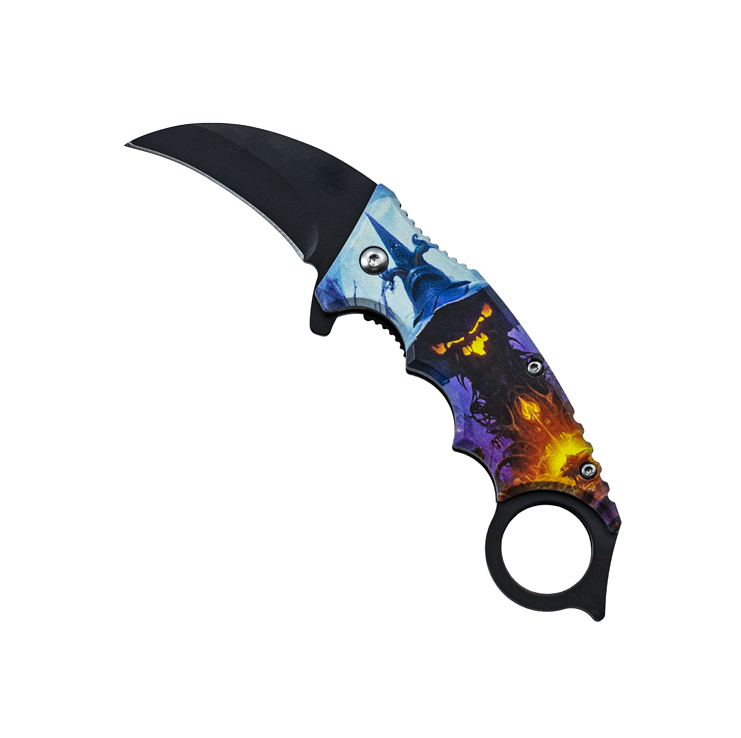 Cuchillo plegable con mango impreso en 3D | Cuchillo plegable para exteriores port&aacute;til y seguro