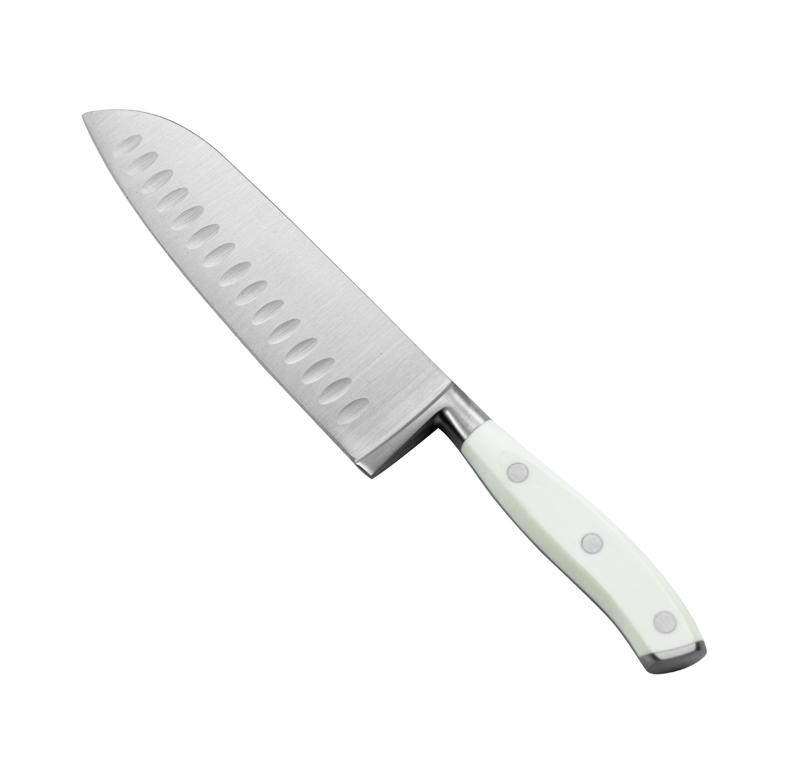 HS3039 Juego de cuchillos de cocina con mango de doble cabeza de acero y ABS forjado de 6 piezas, su