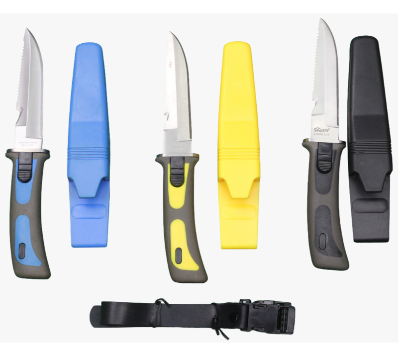 Juego de cuchillos de pesca de acero inoxidable FK6 de 3 piezas para acampar y cocinar al aire libre