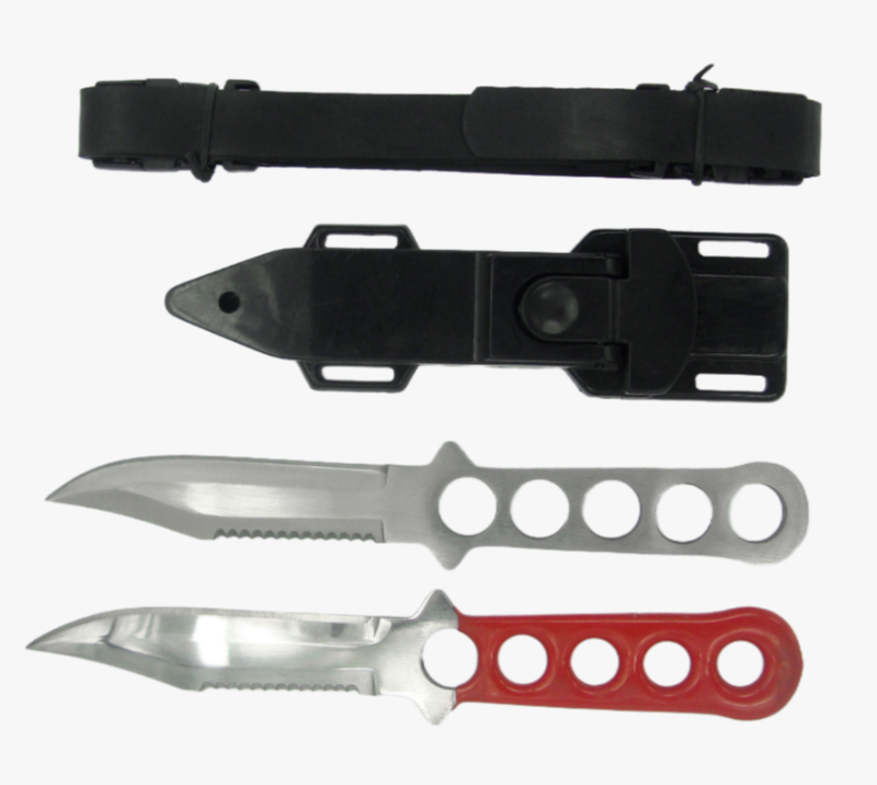 Juego de cuchillos para exteriores FK43 de 4 piezas, cuchillo de buceo de acero inoxidable con funda
