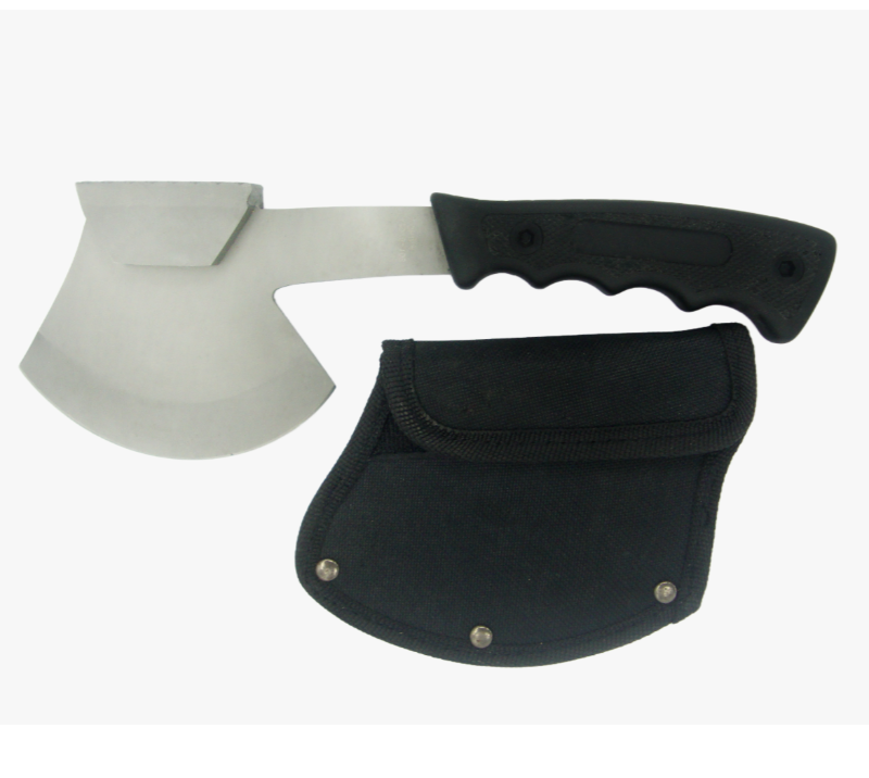 Minihacha de mano de acero inoxidable FK98 con funda de nailon