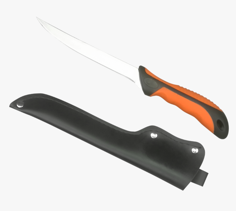 Cuchillo para filetear flexible de acero inoxidable FK209 3CR13 con mango de TPR+PP y funda de PU