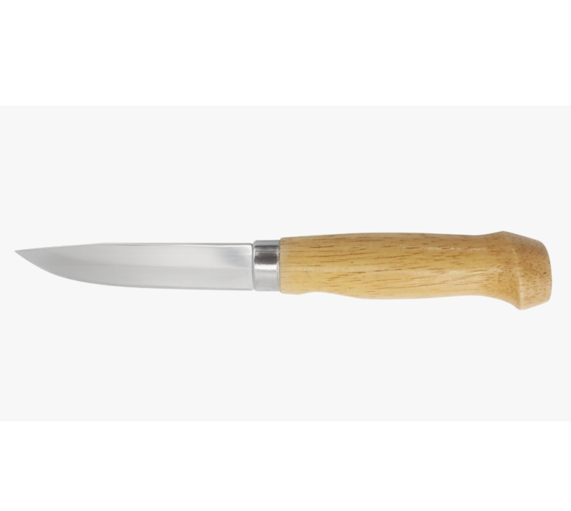 Cuchillo de caza de hoja fija con mango de madera S1028, cuchillo para desollar de acero inoxidable