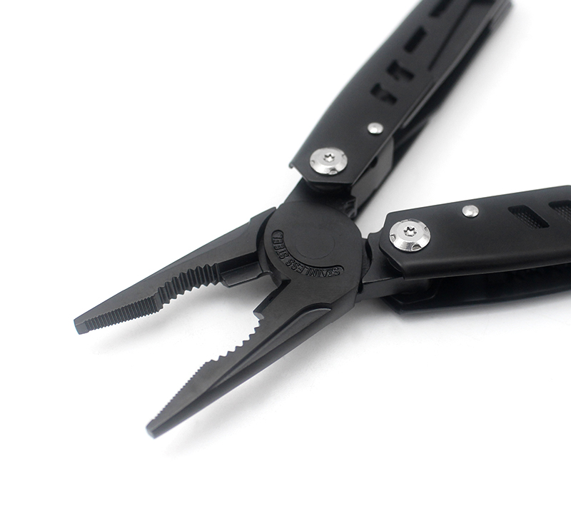 S02319 Alicates multiherramienta de acero inoxidable 9 en 1, la herramienta de supervivencia EDC def