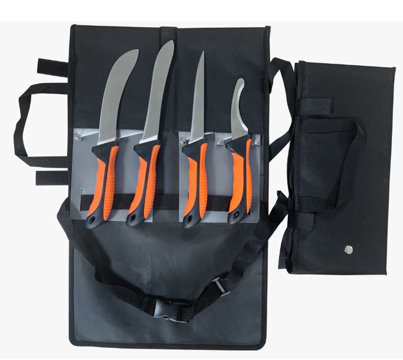 FKS36-05NL Juego de cuchillos para filetear profesionales de 4 piezas con bolsa enrollable Oxford, p