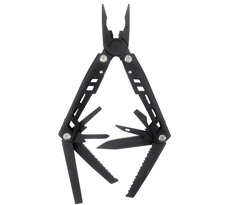 S02319 Alicates multiherramienta de acero inoxidable 9 en 1, la herramienta de supervivencia EDC def