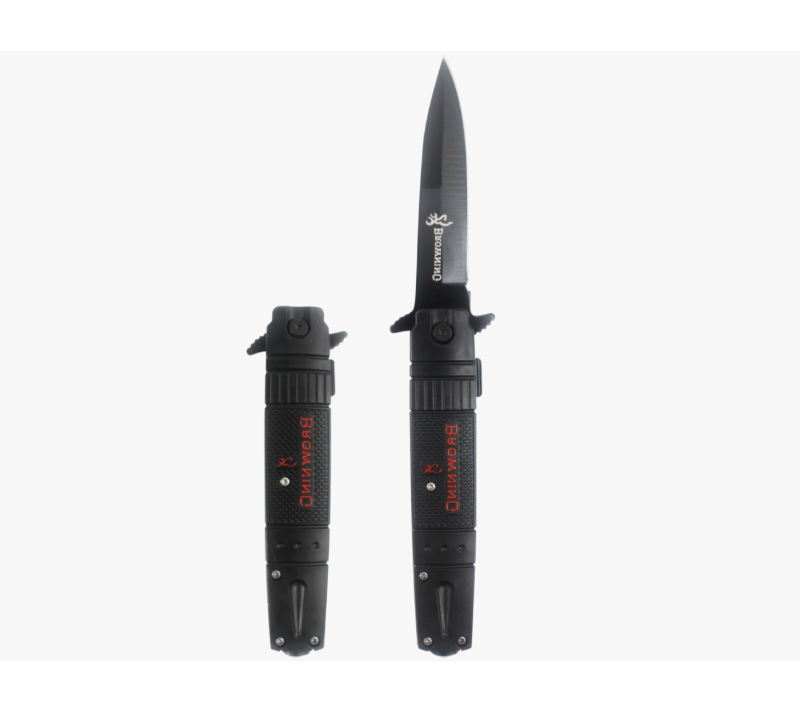 Navaja autom&aacute;tica OTF S2029, navaja EDC t&aacute;ctica de acero inoxidable con revestimiento negro