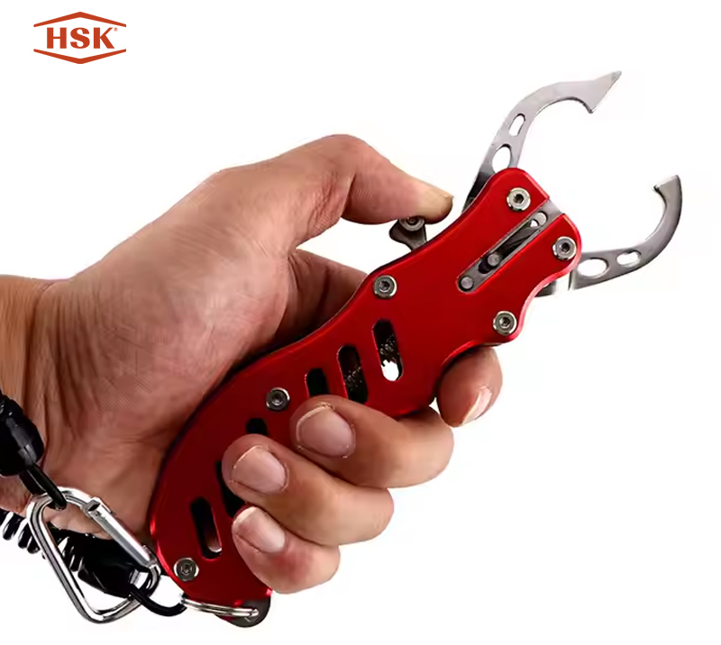 Pinza para pescado de aluminio liviana KA-83 con cord&oacute;n de seguridad, alicate de sujeci&oacute;n para labio