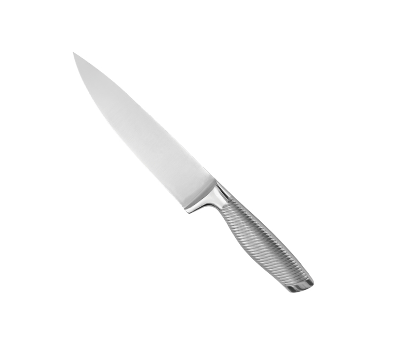 D-D009A 8PCS Dual Block Wood Knife Set with Built-in Sharpener