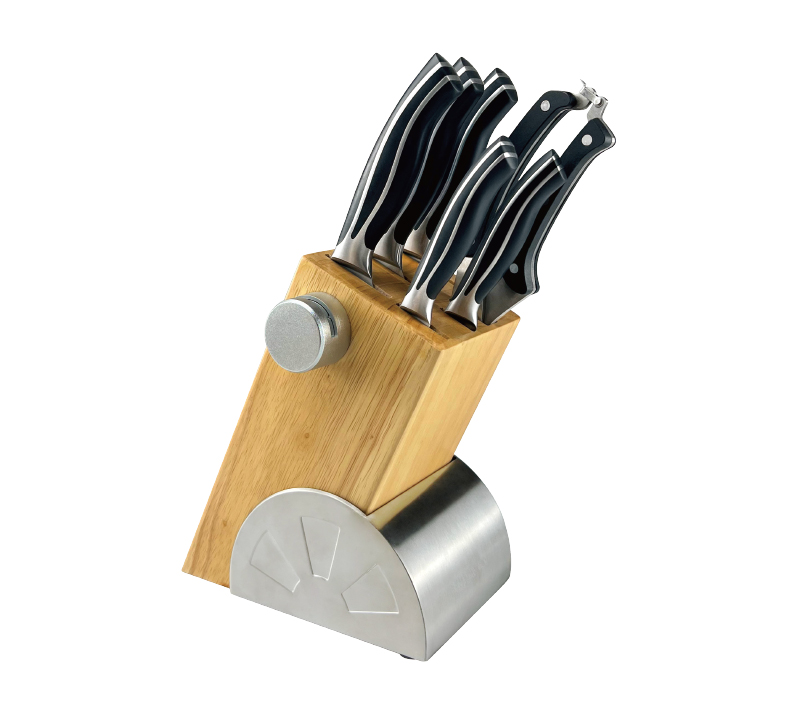 D-D003C 8PCS Ergonomic Handle High Carbon Stainless Steel Chef Knives for Home Kitchen